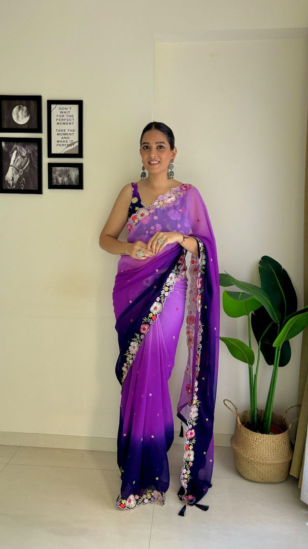 Black Color Sequence saree collection (DS-616-Black-pc_at)