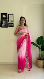 Load image into Gallery viewer, Black Color Sequence saree collection (DS-616-Black-pc_at)
