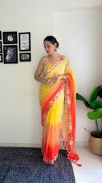 Load image into Gallery viewer, Black Color Sequence saree collection (DS-616-Black-pc_at)
