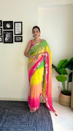 Load image into Gallery viewer, Black Color Sequence saree collection (DS-616-Black-pc_at)
