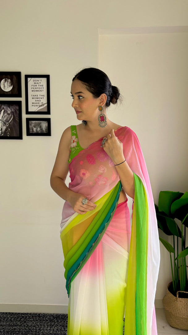 Most Beautiful Casual Pink Saree Collection (KC-835-Pink-pc_at)