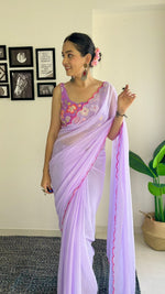 Load image into Gallery viewer, Most Beautiful Casual Black Saree Collection (KC-793-Black-pc_at)
