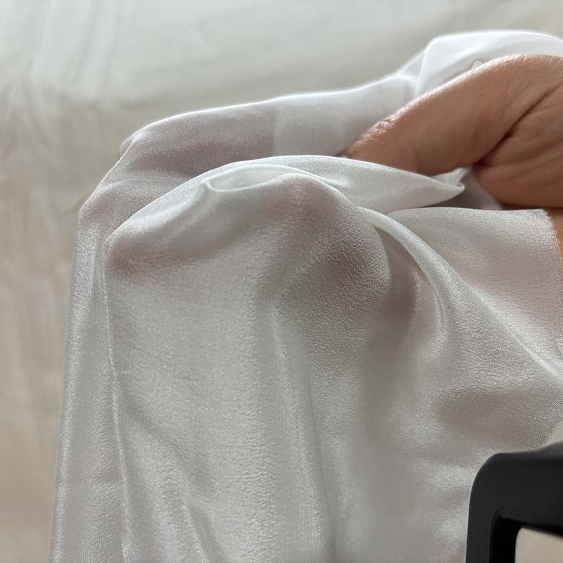 Nylon Sartin Dyeable Fabric 44 Inch by Shiv Enterprise