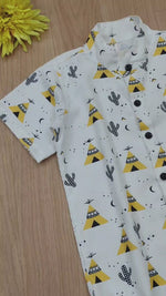 Load and play video in Gallery viewer, Fun &amp; Stylish Teepee Print Kids&#39; Outfit for Boy by MAGNITE(BB_25277)
